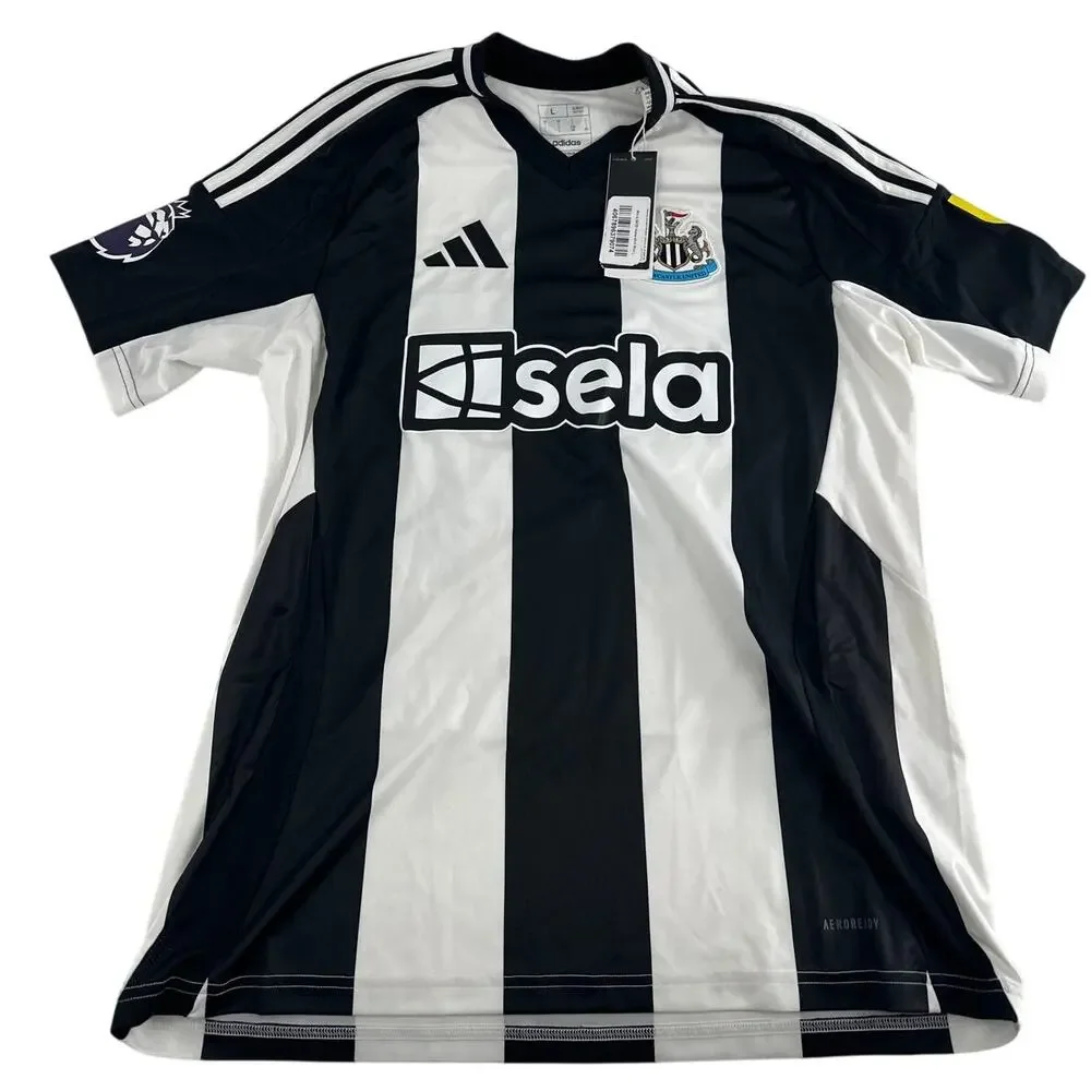 Adidas White Black Newcastle United adidas Men's 24/25 Home Shirt Size L